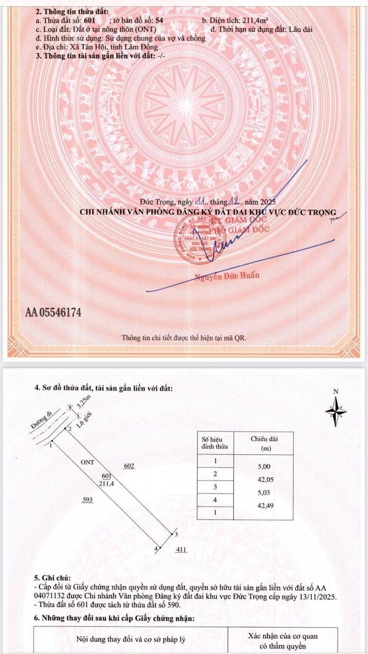 Đất nền Tân Hội, Đức Trọng 200m² giá 580 triệu - Cơ hội đầu tư sinh lời!