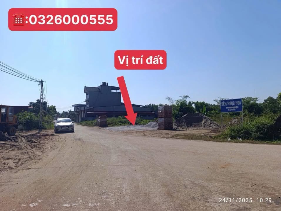 Đất nền kinh doanh xã Cao Xá 256m² giá 1.2 tỷ - Pháp lý rõ ràng, mặt tiền 6.8m!