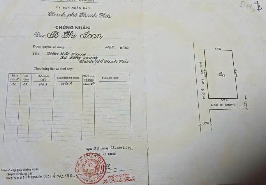 Nhà 3 tầng phố Bào Ngoại, Thanh Hóa 115m² giá 6.36 tỷ - Sổ đỏ chính chủ!