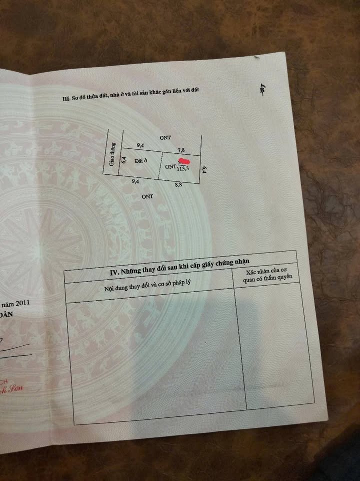 Đất nền Xóm Đỉnh Trưng Vương 113m² giá 2.2 tỷ - Ô tô vào tận đất!