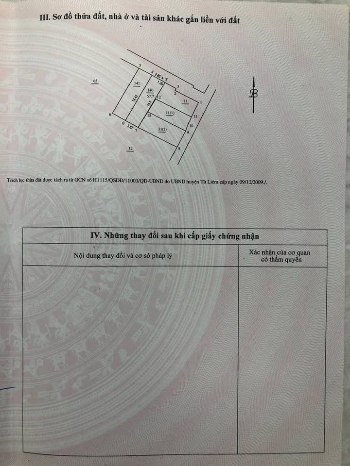 Đất tặng nhà cấp 4 phường Trung Văn 58m² giá 8 tỷ - Cơ hội đầu tư tuyệt vời!