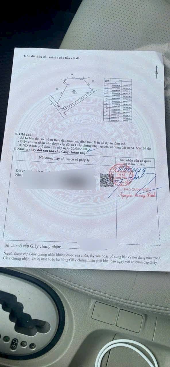 Đất ở Tùng Thiện, Sơn Tây 1180m² giá 10 tỷ - Cơ hội đầu tư hấp dẫn!