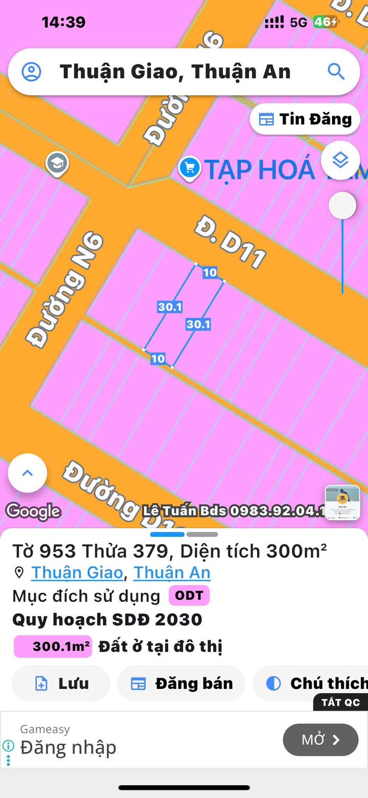 Nhà trọ đầu tư sinh lời tại KDC Thuận Giao 300m² giá 9.8 tỷ - Dòng tiền ổn định!