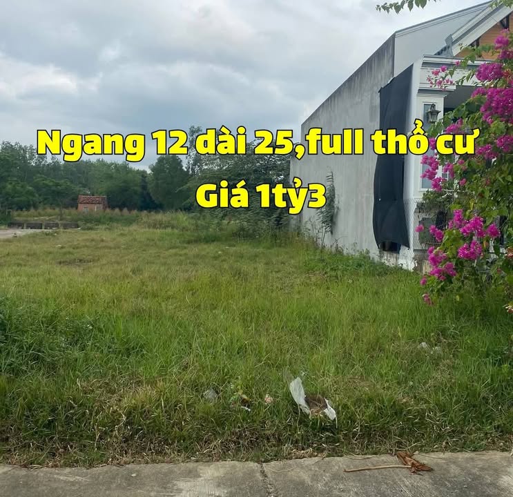 Đất nền Bình Kiến, Tuy Hòa 240m² giá chỉ 1.3 tỷ - Cơ hội đầu tư tốt!