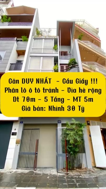 FrontHouse Cầu Giấy 70m² giá 30 tỷ - Sổ đỏ chính chủ sẵn sàng giao dịch!