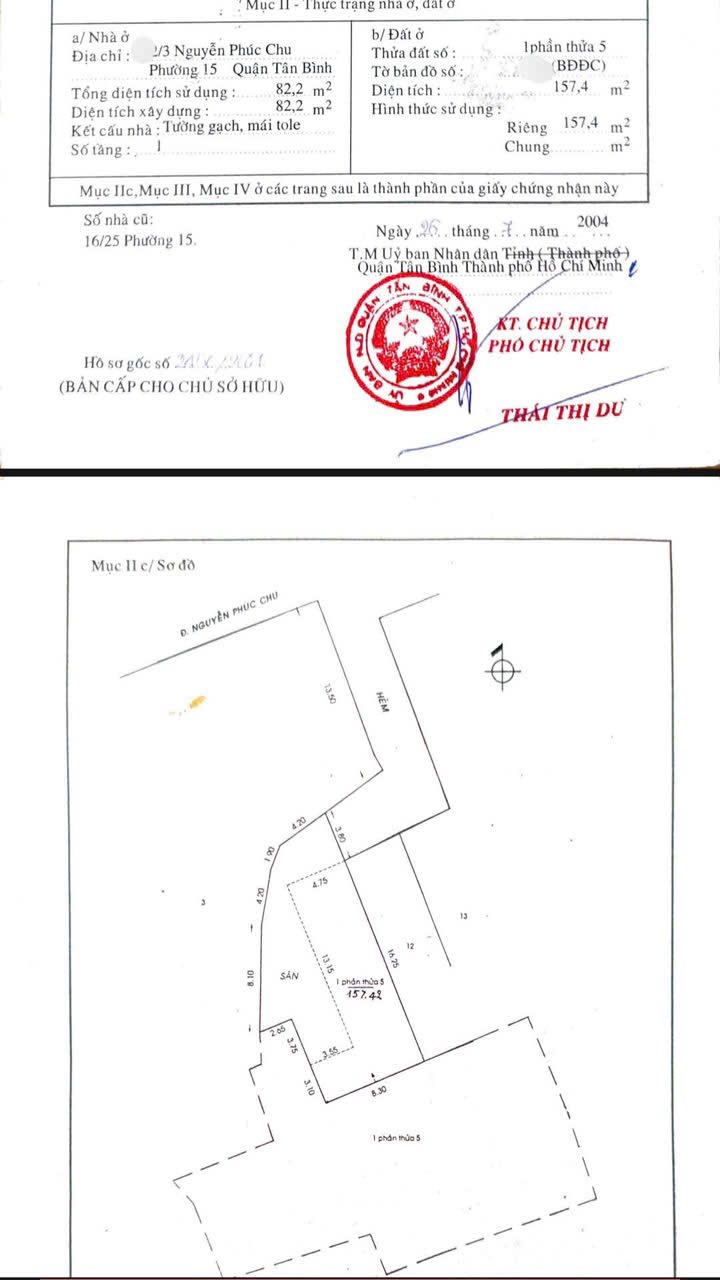 Đất nền Tân Bình 157m² giá 12.9 tỷ - Đầu tư sinh lời ngay sát MT Nguyễn Phúc Chu!