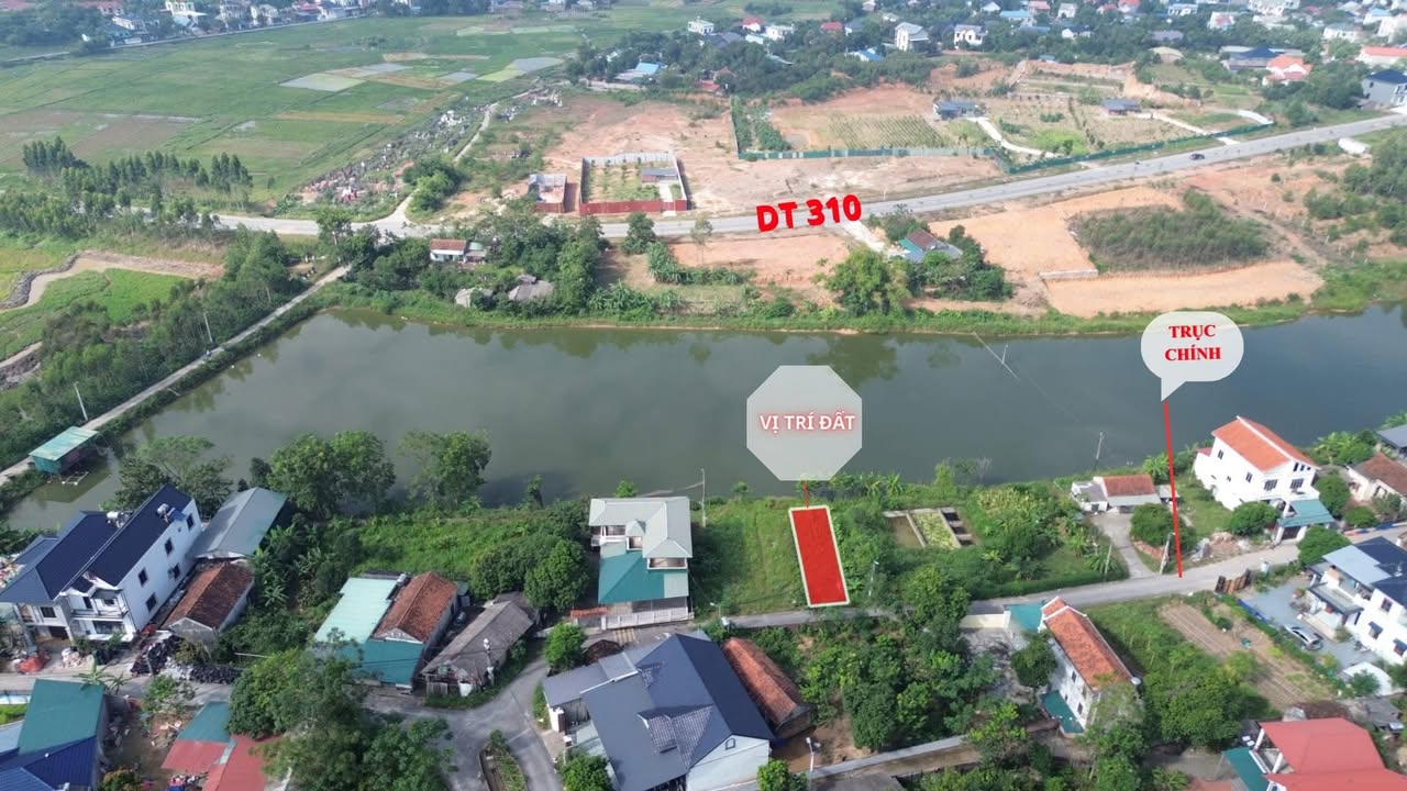 Đất nền tại Gia Khánh, Bình Xuyên, Vĩnh Phúc 78.1m² - View hồ sinh thái thoáng mát!