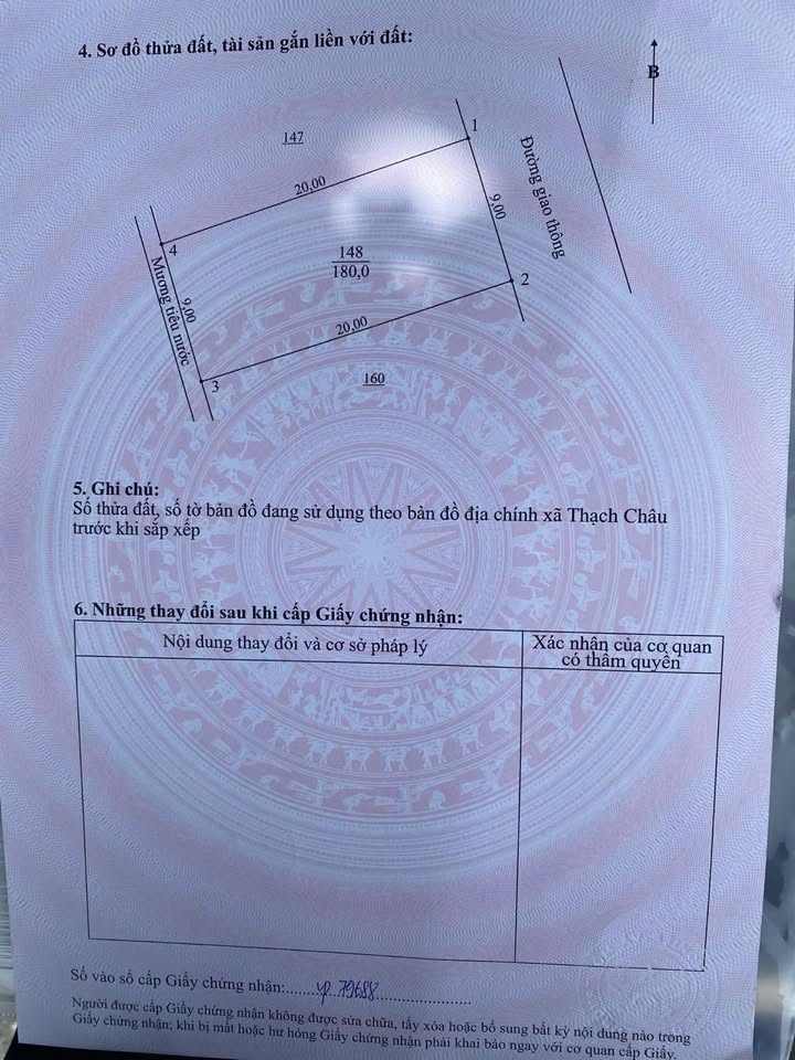 Đất nền Thạch Châu - 180m² giá 2.6 tỷ - Kinh doanh thuận lợi!