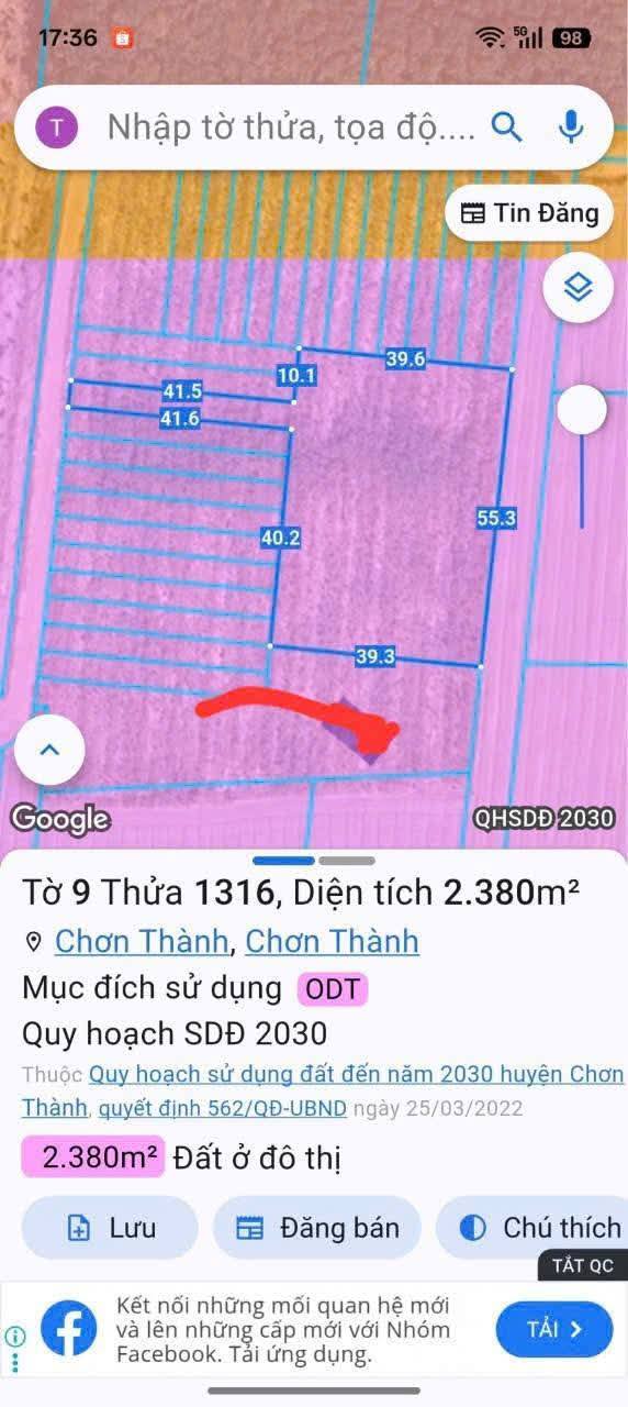 Đất nền 2 sào 8000m² tại Chơn Thành giá thỏa thuận - Cơ hội vàng cho nhà đầu tư!