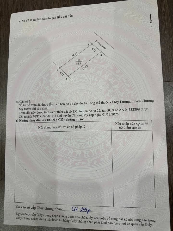 Đất nền Trần Phú, Chương Mỹ 82,6m² giá 1 tỷ - Sổ đỏ chính chủ!