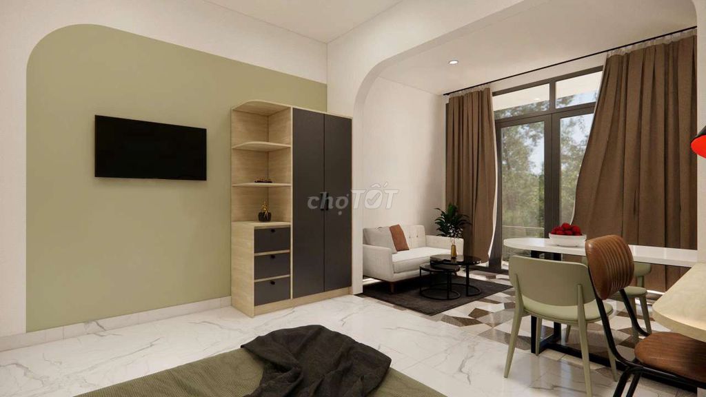 Căn hộ Studio Bạch Đằng Tân Bình 40m² giá 5.4 triệu - Full nội thất, giờ giấc tự do!
