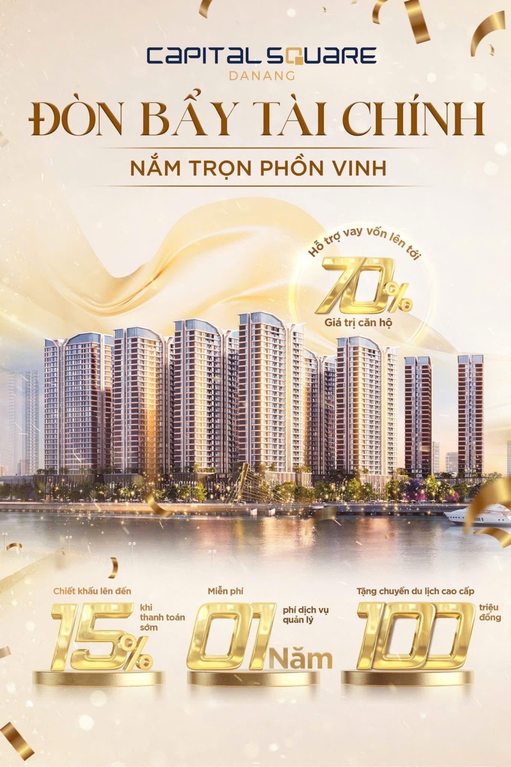 Căn hộ Capital Square Đà Nẵng 45m² giá 4 tỷ - View sông Hàn tuyệt đẹp!