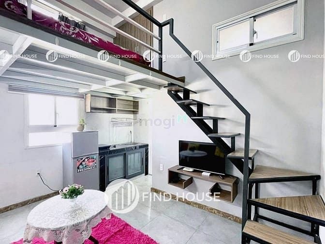Căn hộ mini gác cao 2m, Lý Phục Man, 30m² giá 5.6 triệu - Đầy đủ nội thất, gần KCX Tân Thuận!