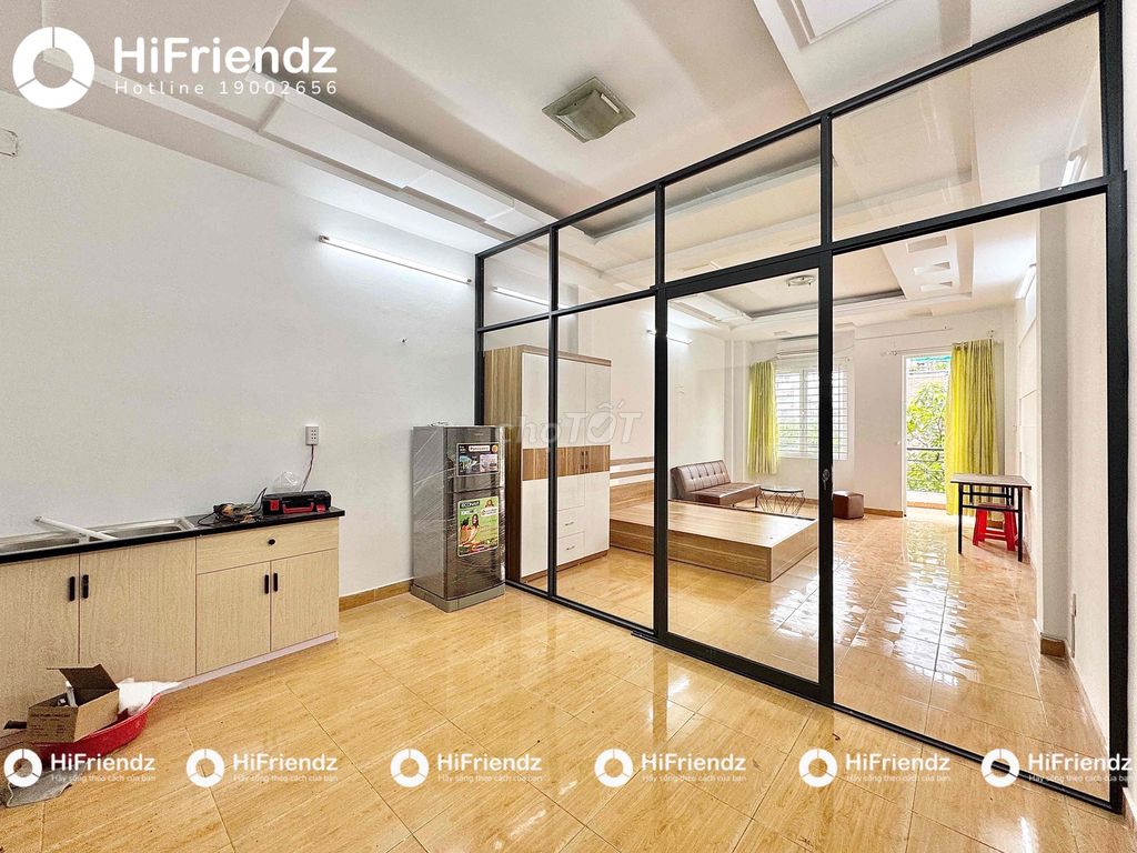 Chung cư mini 1PN 1PK 45m² giá 6 triệu - Full nội thất, an ninh 24/7!