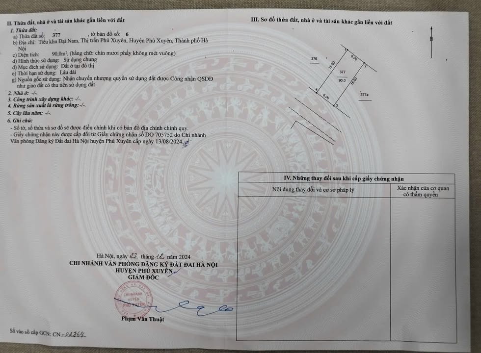 Đất nền tiểu khu Đại Nam, Phú Xuyên, 90m² giá 3.9 tỷ - Tiềm năng phát triển lớn!