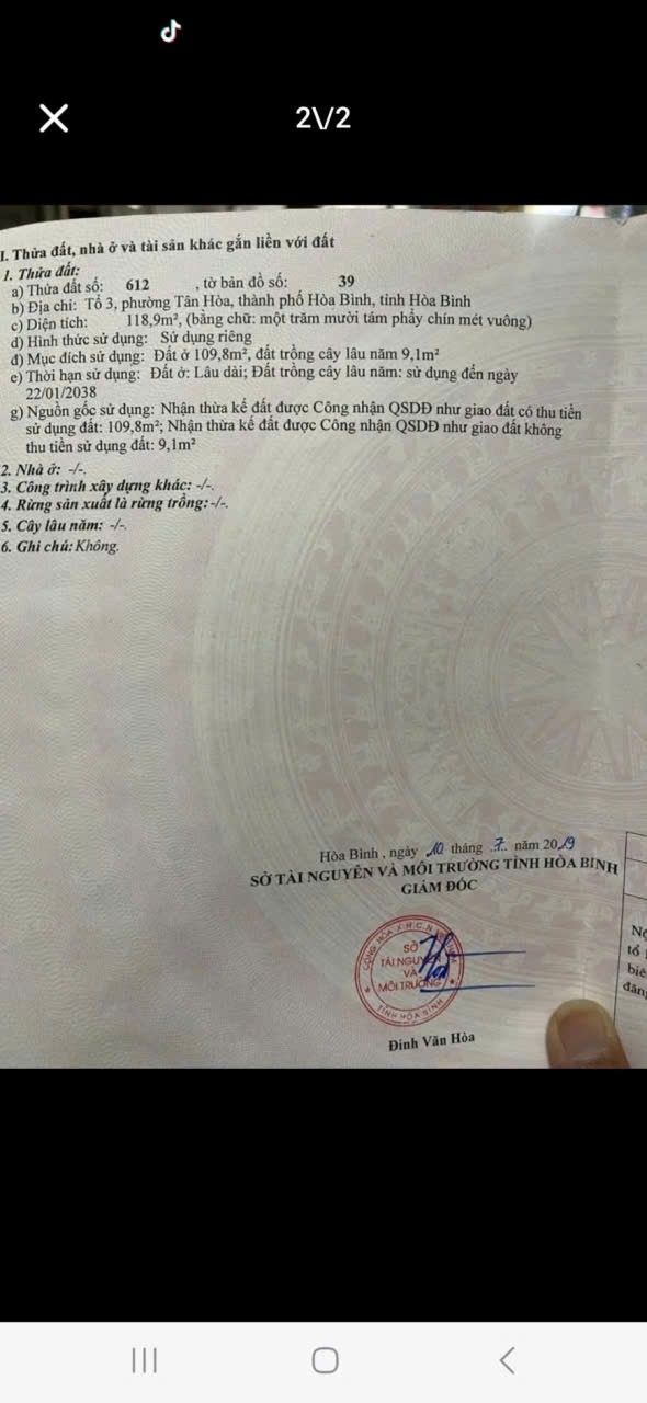 Đất nền Tân Hòa Hòa Bình 120m² giá 1.45 tỷ - Sổ đỏ chính chủ, vị trí đắc địa!