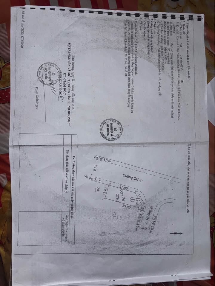 Đất thổ cư Phú Tân Thủ Dầu Một 276m² - Lô góc 2 mặt tiền, chính chủ bán gấp!