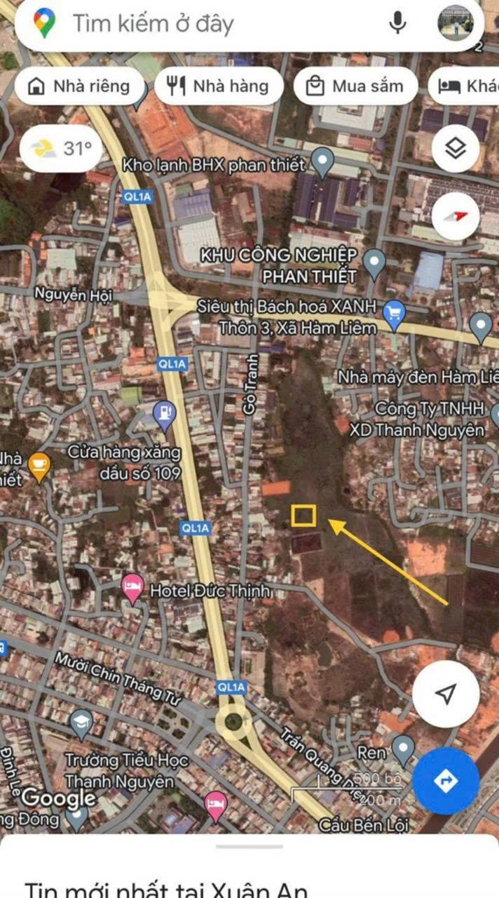 Đất nền Xuân An Phan Thiết 1000m² - Cách quốc lộ 1A chỉ 100m, giá thỏa thuận!