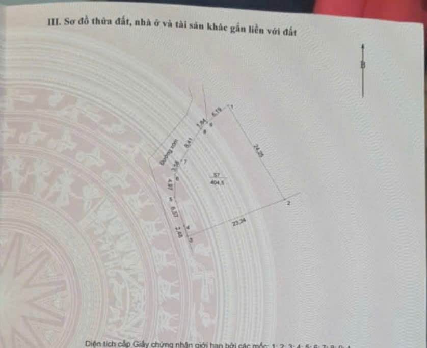 Đất nền Ba Trại - Ba Vì 404m² giá 2 tỷ - Cơ hội đầu tư hấp dẫn!