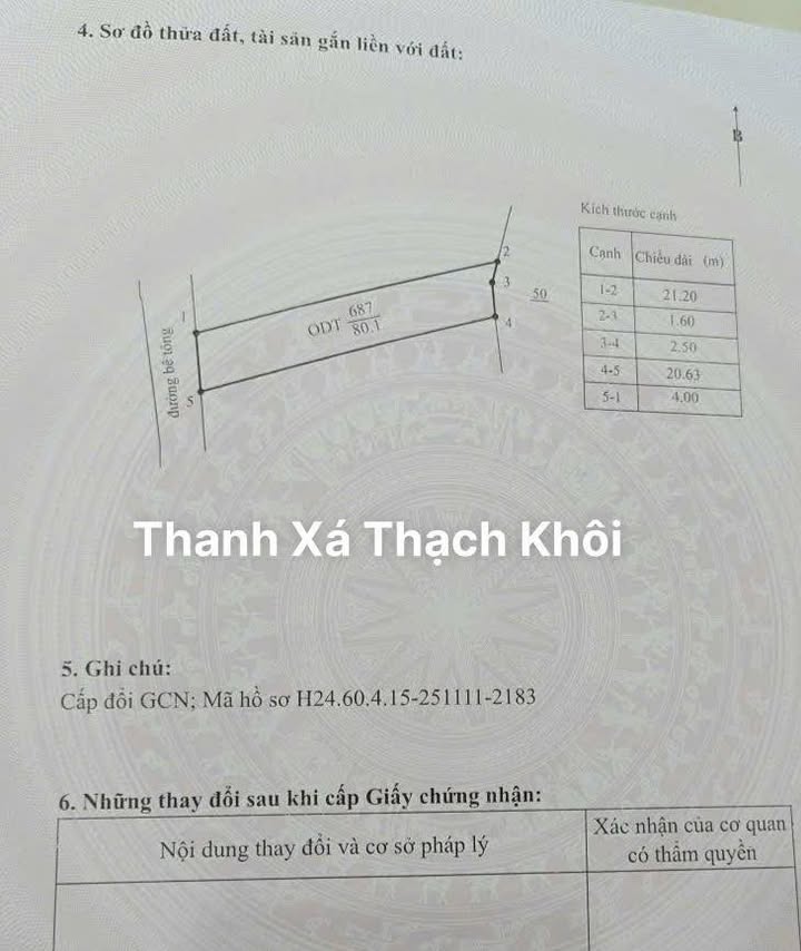 Đất nền Thanh Xá, Thanh Hà 80m² giá 1 tỷ - Đường ô tô đỗ cửa, phát triển mạnh!