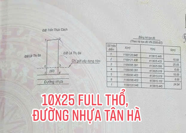 Đất nền Tân Hà, Hàm Tân 250m² giá 800 triệu - Cơ hội đầu tư hấp dẫn!