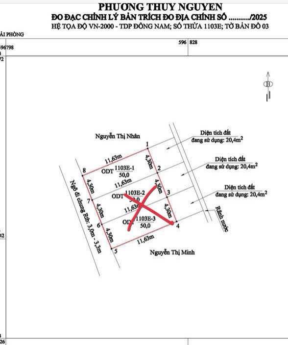 Đất nền Thủy Nguyên 50m² giá 1 tỷ - Vị trí trung tâm thuận lợi!