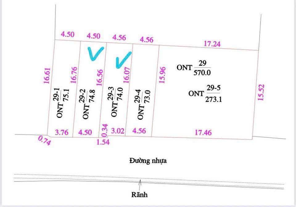 Đất nền Tân Dân, Khoái Châu 74m² giá 3 tỷ - Đầu tư sinh lời ngay!