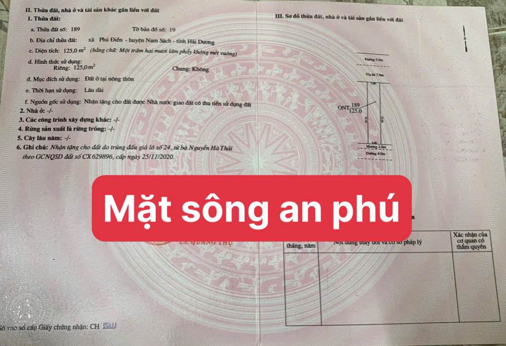 Đất nền Hồng Phong - Nam Sách 108m² giá chỉ từ 800 triệu - Cơ hội đầu tư sinh lời!