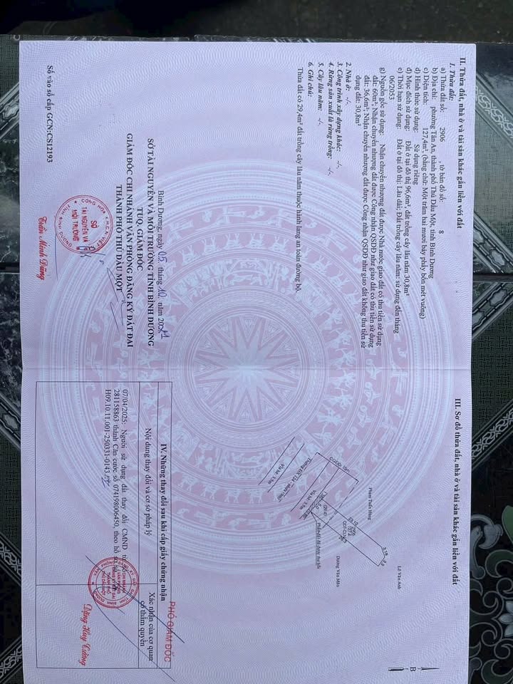 Đất mặt tiền Mạc Đĩnh Chi, Thủ Dầu Một 127m² giá 2.25 tỷ - Cơ hội đầu tư hấp dẫn!