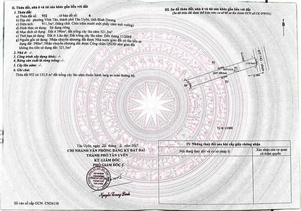 Đất mặt tiền ĐT742 Vĩnh Tân 950m² giá 8 tỷ - Cơ hội đầu tư tuyệt vời!