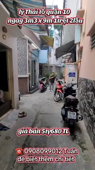 Nhà riêng Hẻm 253 Đường Lý Thái Tổ, Quận 10, 26m² giá 5.68 tỷ - Chính chủ cần bán gấp!