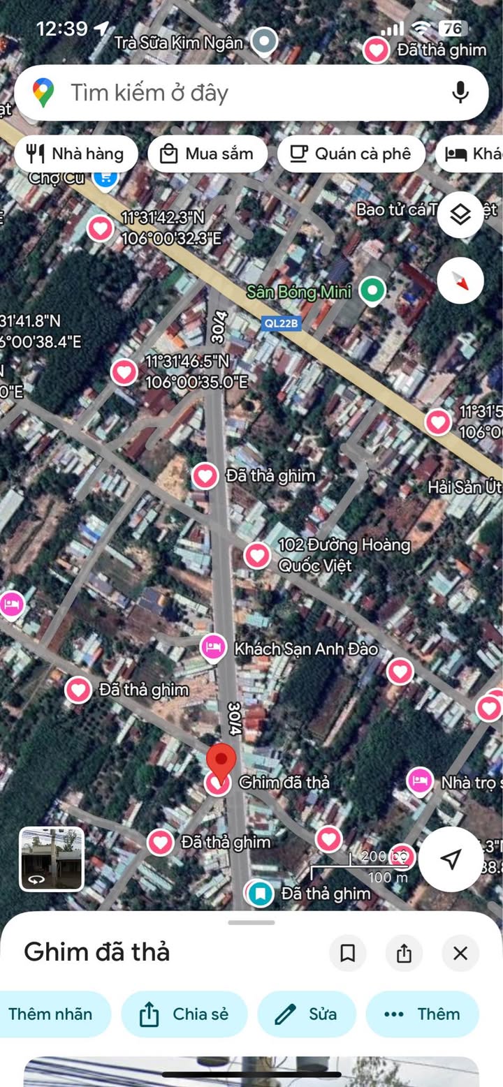 Đất mặt tiền đường 30/4 Tân Biên, Tây Ninh 200m² giá 1.5 tỷ - Thương lượng ngay!