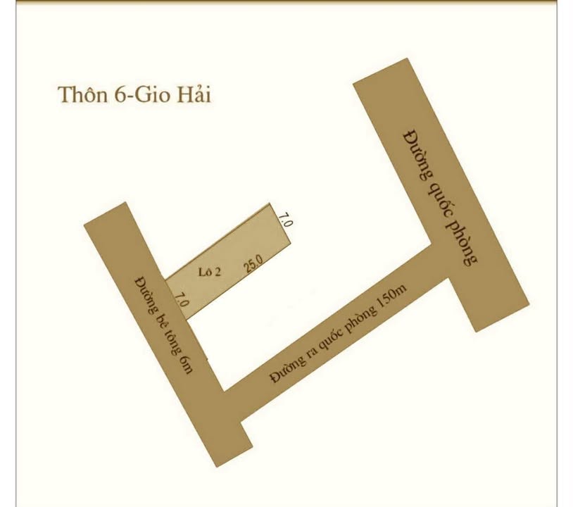 Đất thổ cư 175m² thôn 6 Gio Hải - Giá chỉ 700 triệu, đầu tư sinh lời!