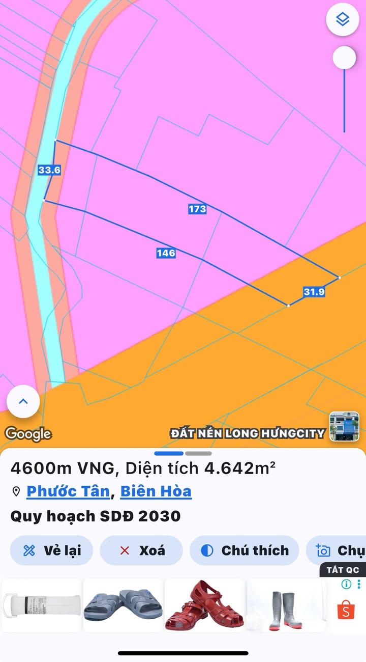 Bán đất mặt tiền Võ Nguyên Giáp, Phước Tân, Biên Hòa 4600m² - Đầu tư sinh lời hấp dẫn!