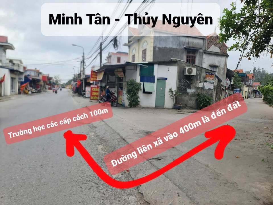 Đất nền Minh Tân - Thủy Nguyên 61m² giá 400 triệu - Đường ô tô đỗ cửa!