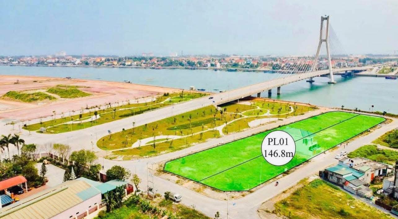 Đất dự án Nam chân cầu Nhật Lệ 146.8m² giá 3 tỷ - Hạ tầng hoàn thiện, view sông đẹp!