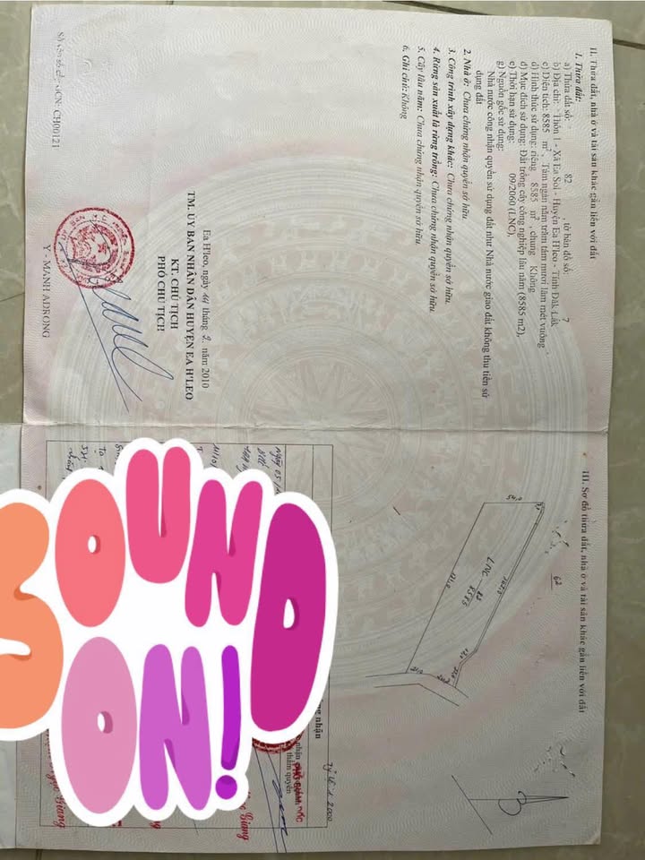 Đất nền thổ cư xã Ea Sol 9000m² giá 800 triệu - Mặt tiền đường nhựa rộng rãi!