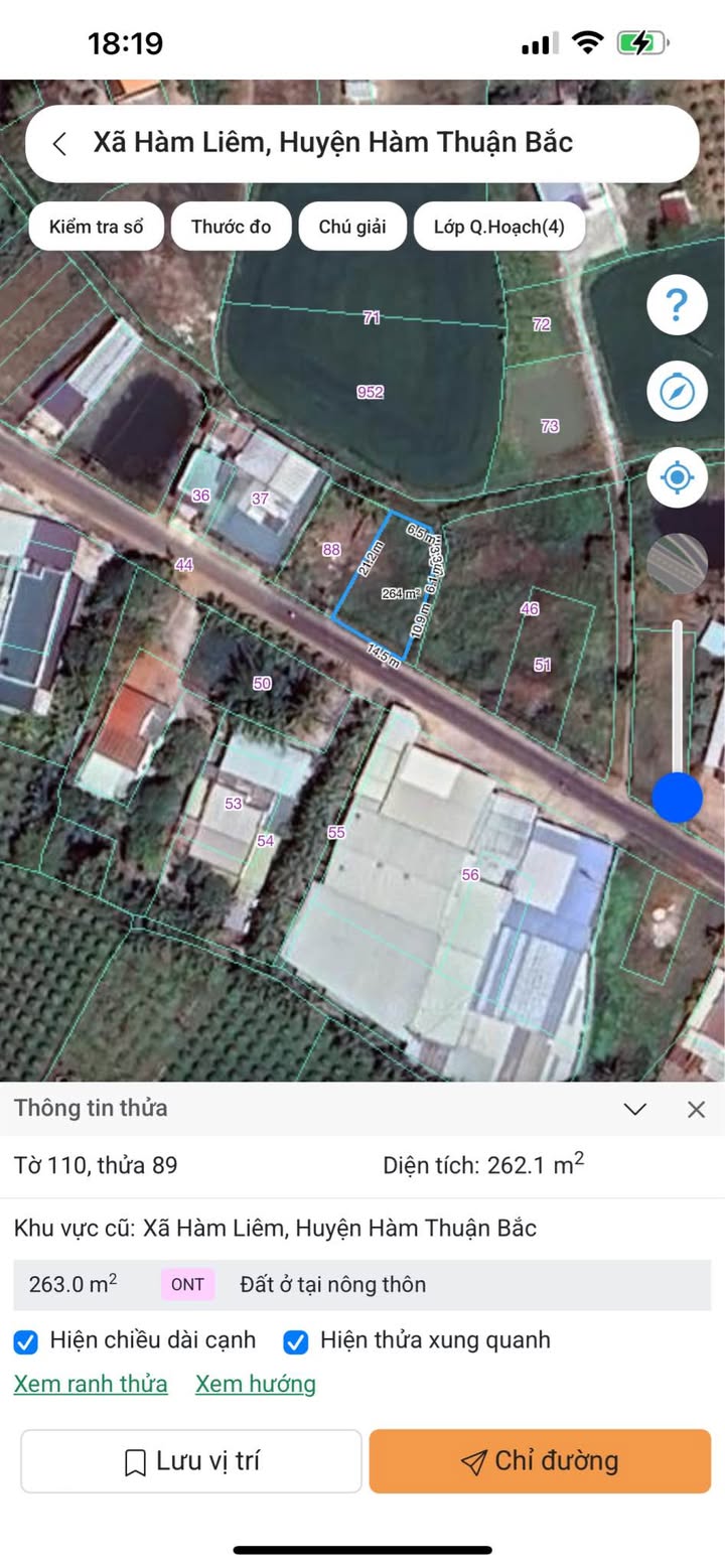 Đất nền Hàm Liêm 263m² giá 1.5 tỷ - Thích hợp đầu tư ngay!