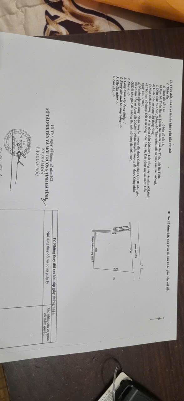 Đất Thổ Cư Thôn Hạ, Xã Thạch Hạ 930m² Giá 4 tỷ - Cơ hội đầu tư hiếm có!