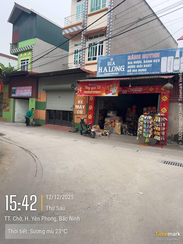 Đất thổ cư Chờ Yên Phong 120m² giá 3 tỷ - Đầu tư sinh lời ngay!