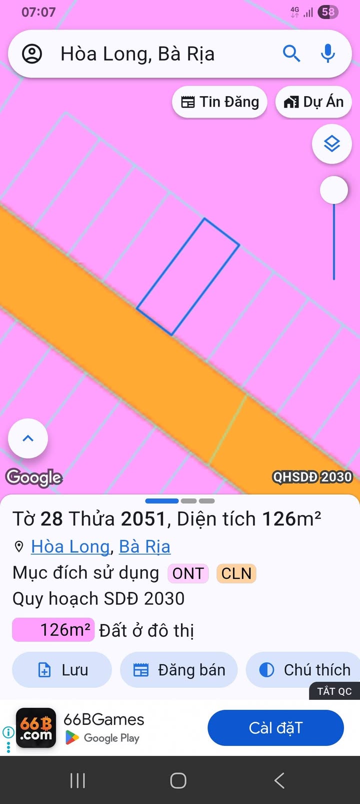 Đất nền 126m² Khu dân cư Lan Anh 6 - Giá chỉ 1.39 tỷ, cơ hội đầu tư tuyệt vời!