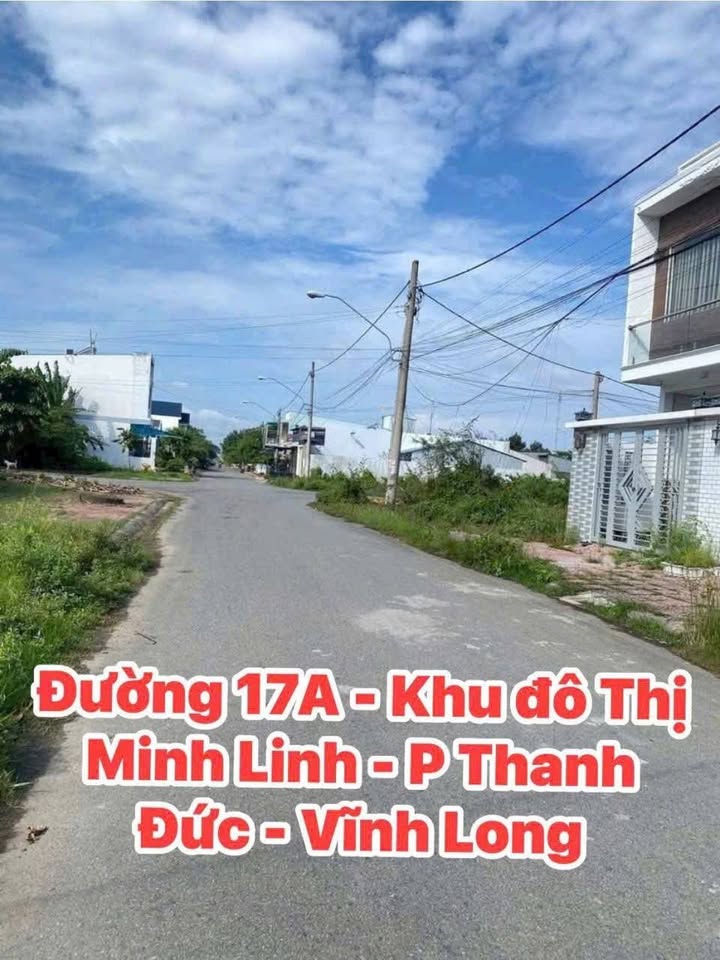 Đất nền đường Số 17A KDC Minh Linh P5 Vĩnh Long 100m² - Sổ hồng công chứng ngay!