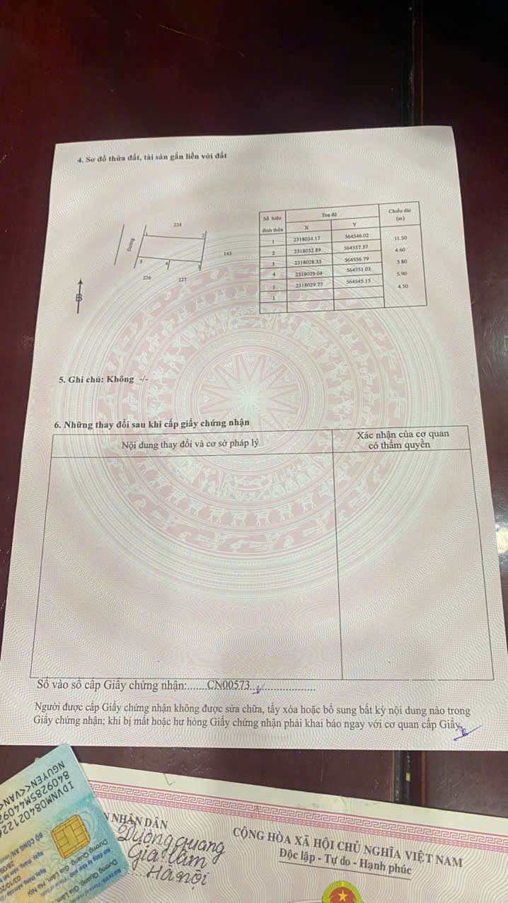 Đất thổ cư Dương Quang, Mỹ Hào 52.5m² giá 1.1 tỷ - Đường ô tô vào tận nơi!