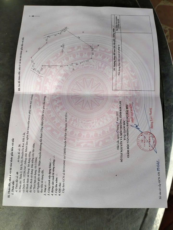 Đất rẫy Ea Sô, Ea Kar 15.000m² giá 1 tỷ - Cơ hội đầu tư tuyệt vời!