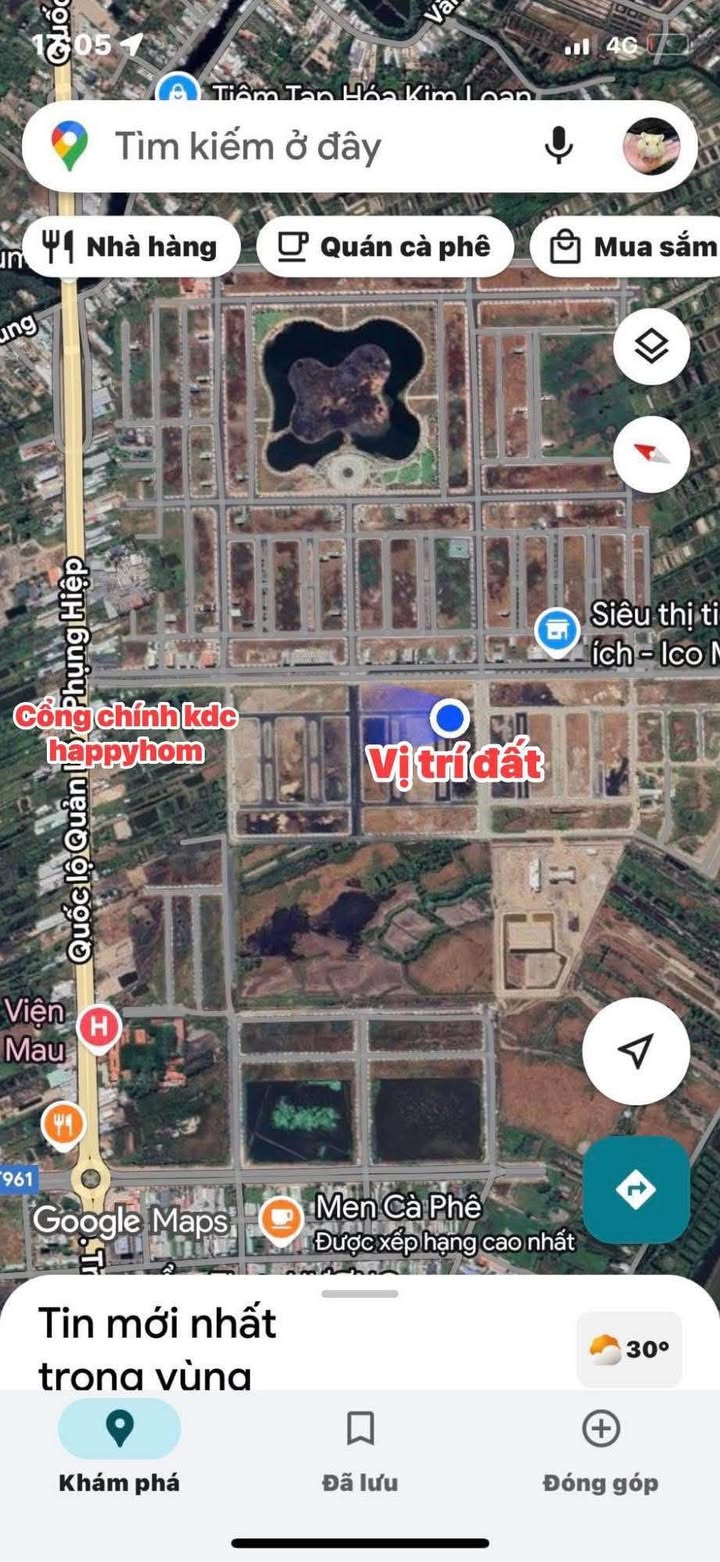 Đất nền 100m² sát shophouse Happy Home chỉ 1.1 tỷ - Giao ngay xây dựng!