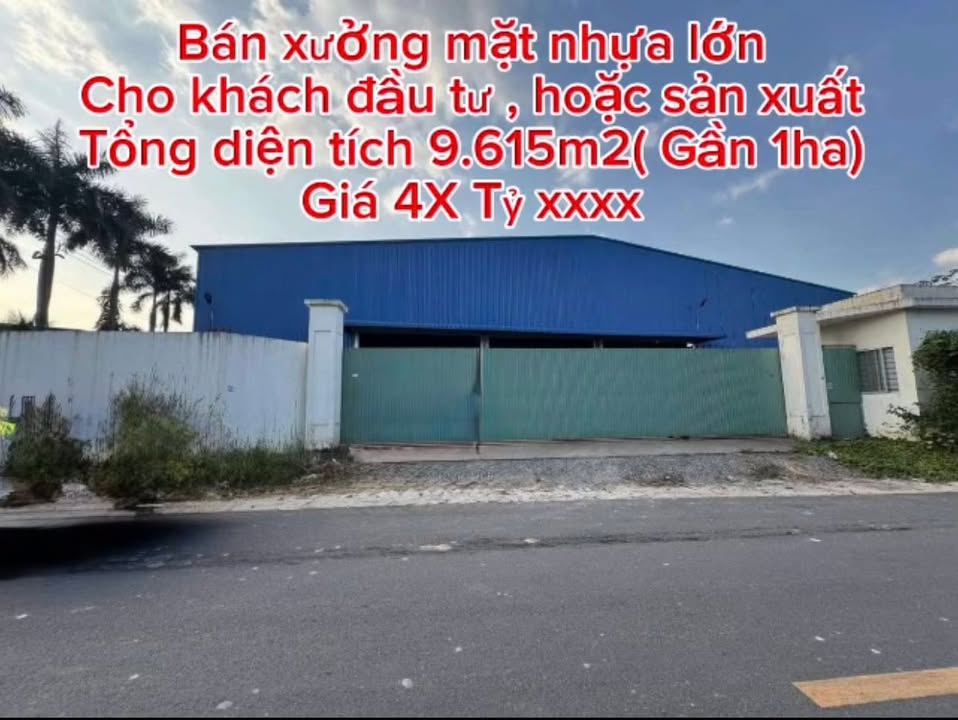 Bán đất tặng nhà xưởng 9.615m² tại Tân Hiệp, Bình Dương - Đầu tư sinh lời ngay!