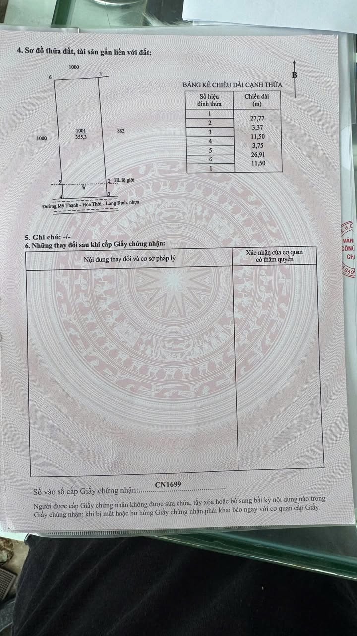Đất nền CLN ấp Long Hòa, xã Bình Ninh 368m² giá 580 triệu - Mặt tiền nhựa đường Mỹ Thạnh!