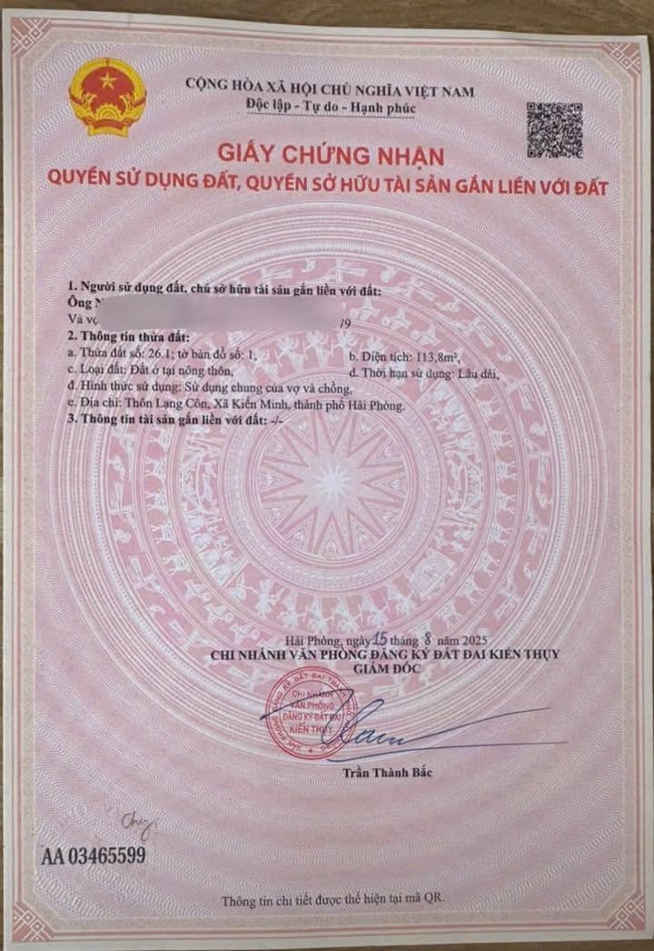 Đất nền mặt đường 361 xã Đông Phương 113m² giá 3.6 tỷ - Đầu tư sinh lời ngay!