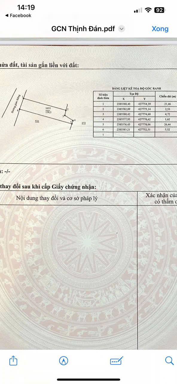 Lô đất Thịnh Đán Thái Nguyên 130m² giá 1 tỷ - Vị trí vàng hiếm có!