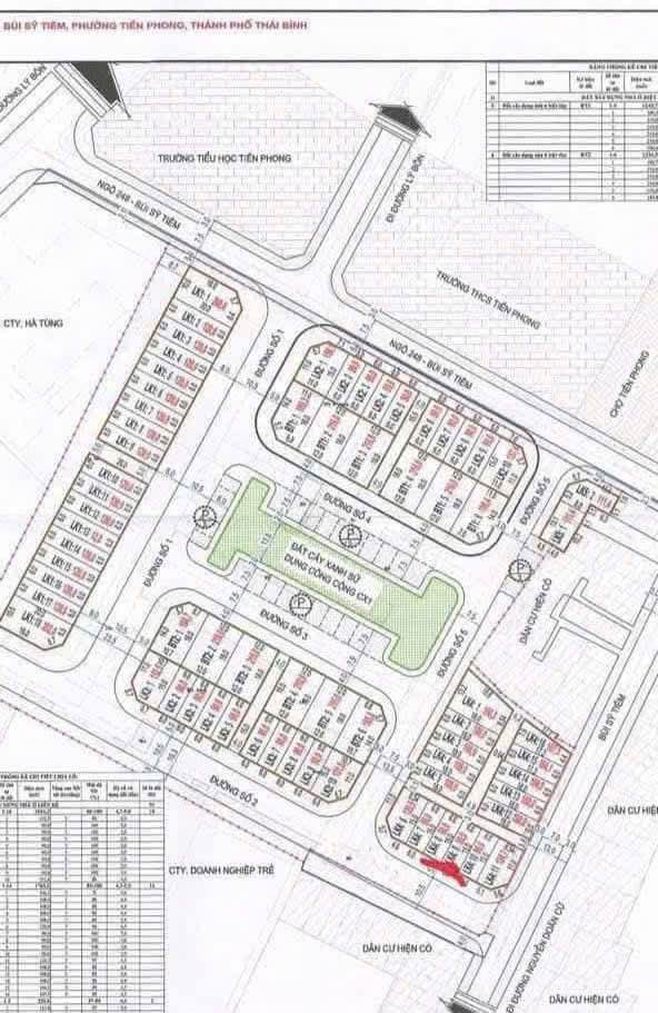 Nhà phố Thái Bình 90m² giá 7 tỷ - Hướng Đông, 4 tầng thoáng đãng!